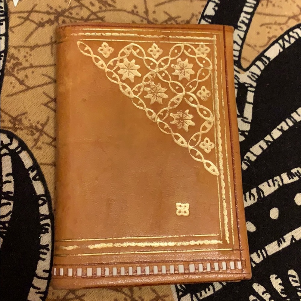 MOROCCAN CARAMEL CAMEL LEATHER WALLET UNISEX